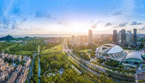 Photography Aerial photography of Nantong Financial Center, Jiangsu