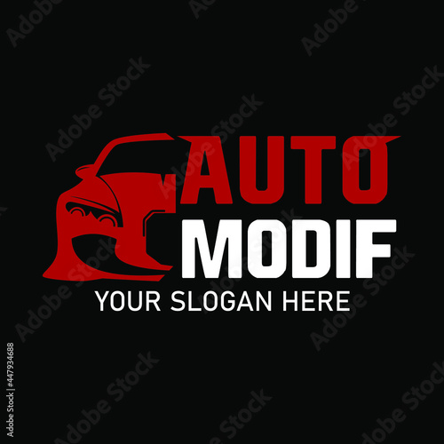 Car repair shop logo