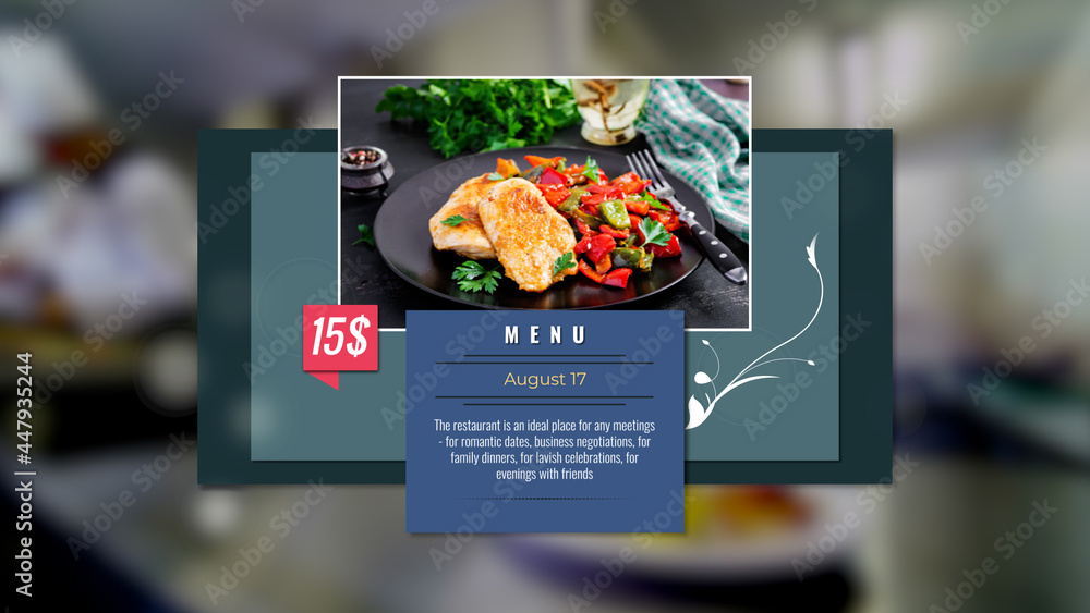 Elegant Restaurant Menu Stock Template | Adobe Stock