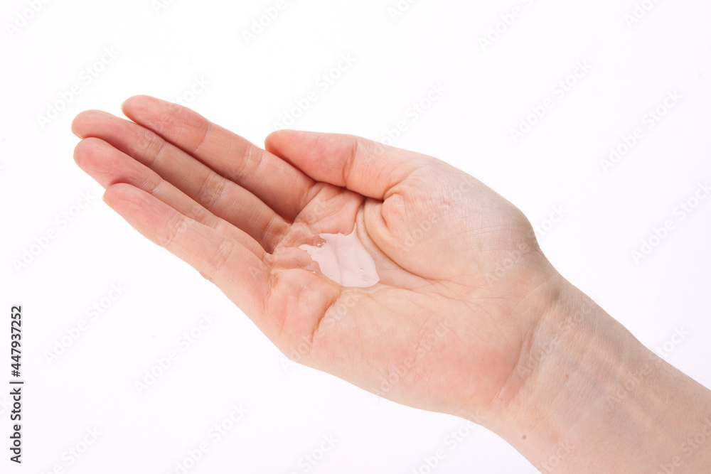 Various hand shapes and cosmetics formulations Various hand shapes and cosmetics formulations