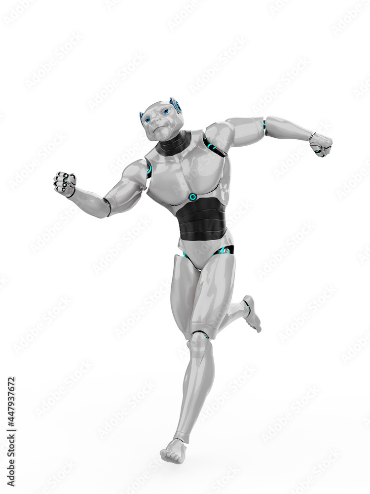 cyber tiger is running