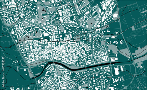 map of the city of Murcia, Spain