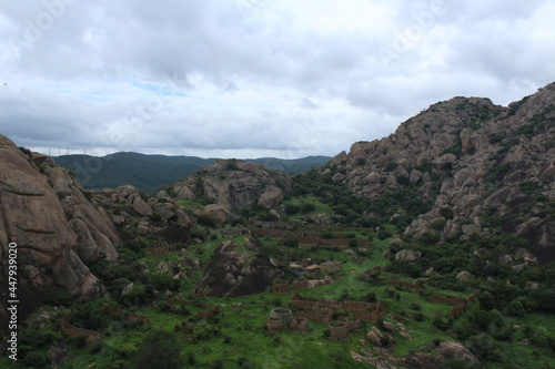 view of the mountains chitradurga fort ancient architecture tourist attractions 