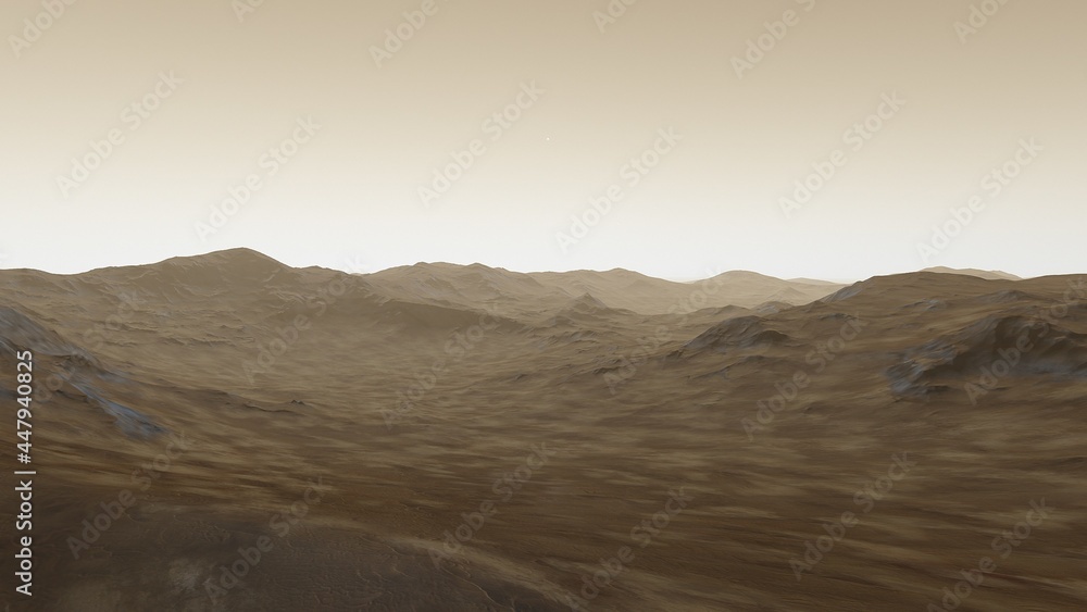 alien planet landscape, view from a beautiful planet alien planet landscape, view from a beautiful planet
