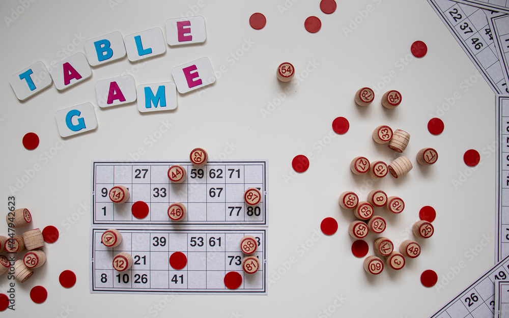 old board games, Russian loto game, games with the family at the table, game at home, cards and barrels old board games, Russian loto game, games with the family at the table, game at home, cards and barrels