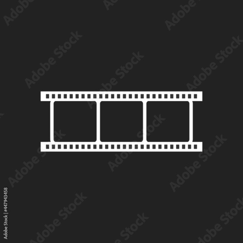 Filmstrip Vector, Filmstrip Icon, Film Photography, Film Roll Icon, Black and White Photography, Vintage Photography, Film Canister, Vector Illustration
