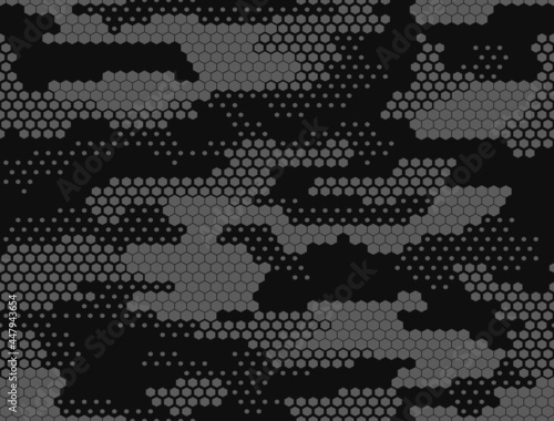 Abstract camouflage gray digital vector background. Stylish texture. EPS