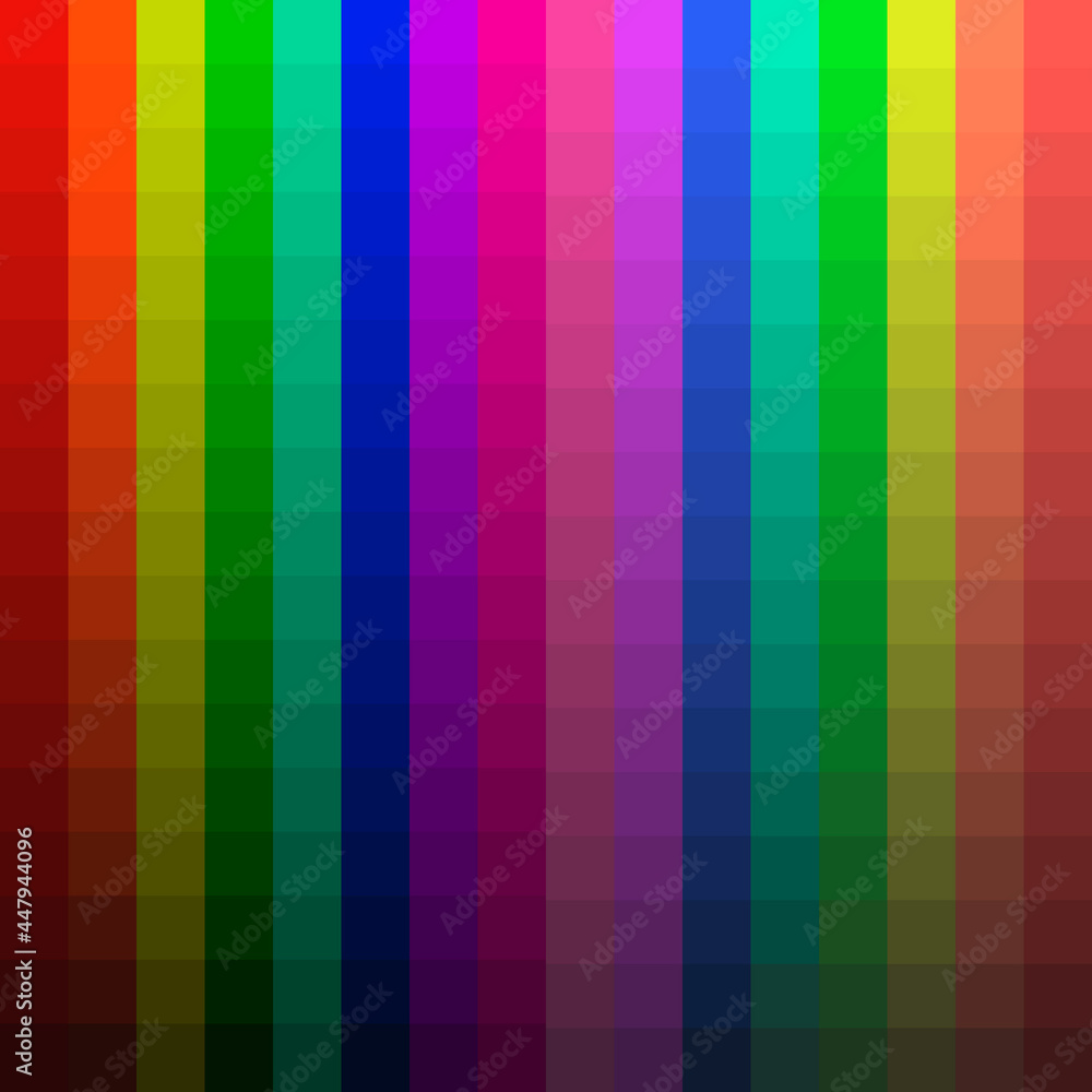 Obraz premium Gamma gradients. Multicolor gamma colors. Rainbow stripes all colors. Vector.