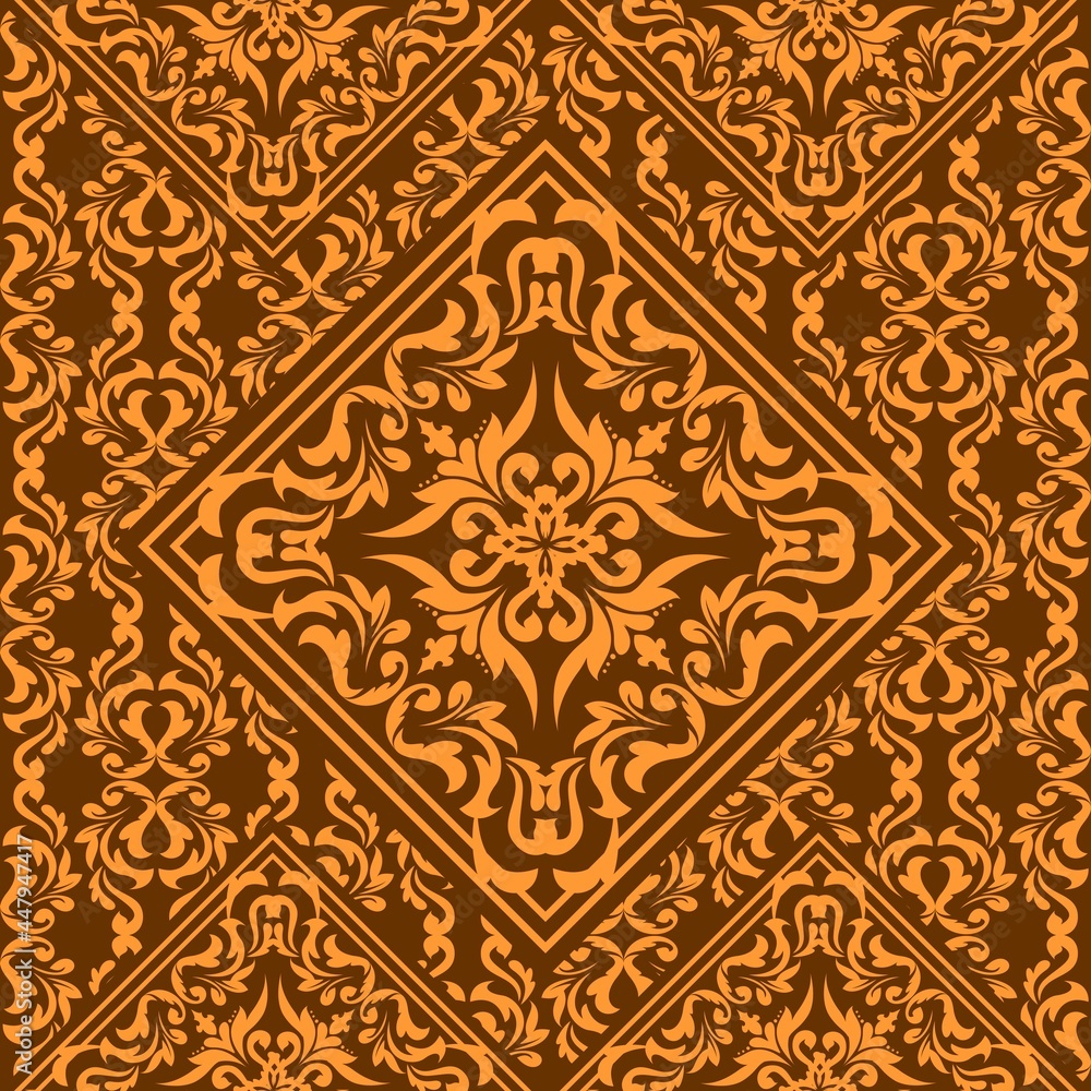 Geometric Seamless Classic Ornament Wallpaper Pattern