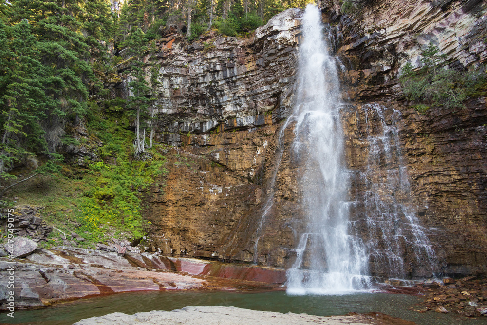 Upper Virginia Falls, Glacier National Park, Montana Upper Virginia Falls, Glacier National Park, Montana