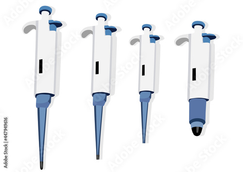 pipettes in a lab