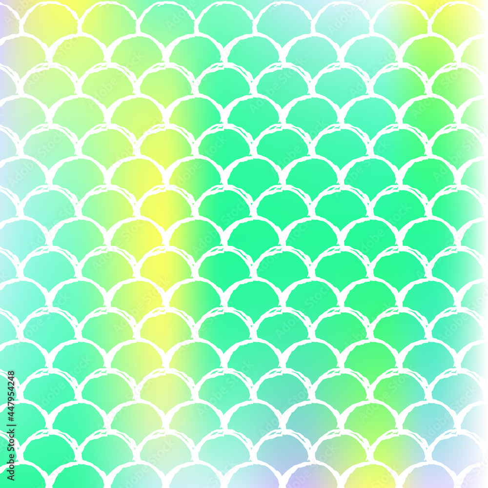 Holographic mermaid background with gradient scales. Holographic mermaid background with gradient scales.