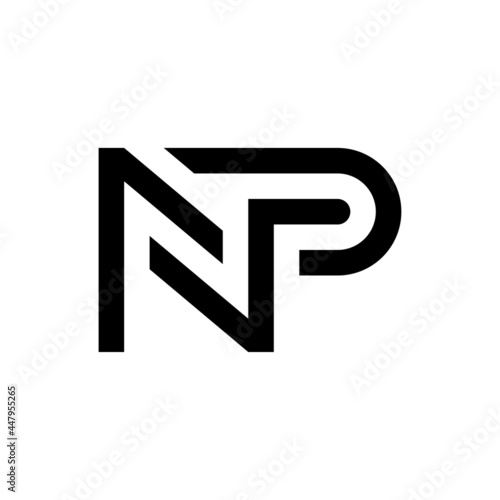 Letter NP logo design