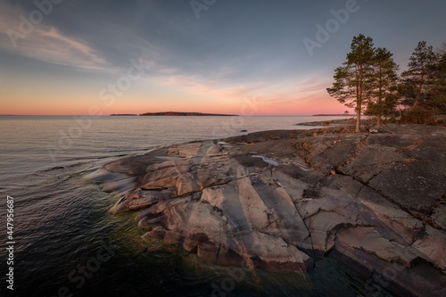 Evening On Ladoga Ladoga Lake, Leningrad Region.