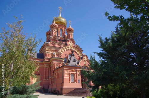 Slika na platnu Astrakhan, Russia, 07/26/2021, View of the temple.