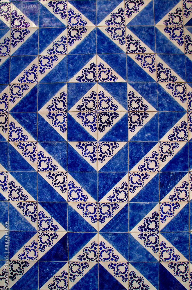 Typical portuguese tiles azulejos
