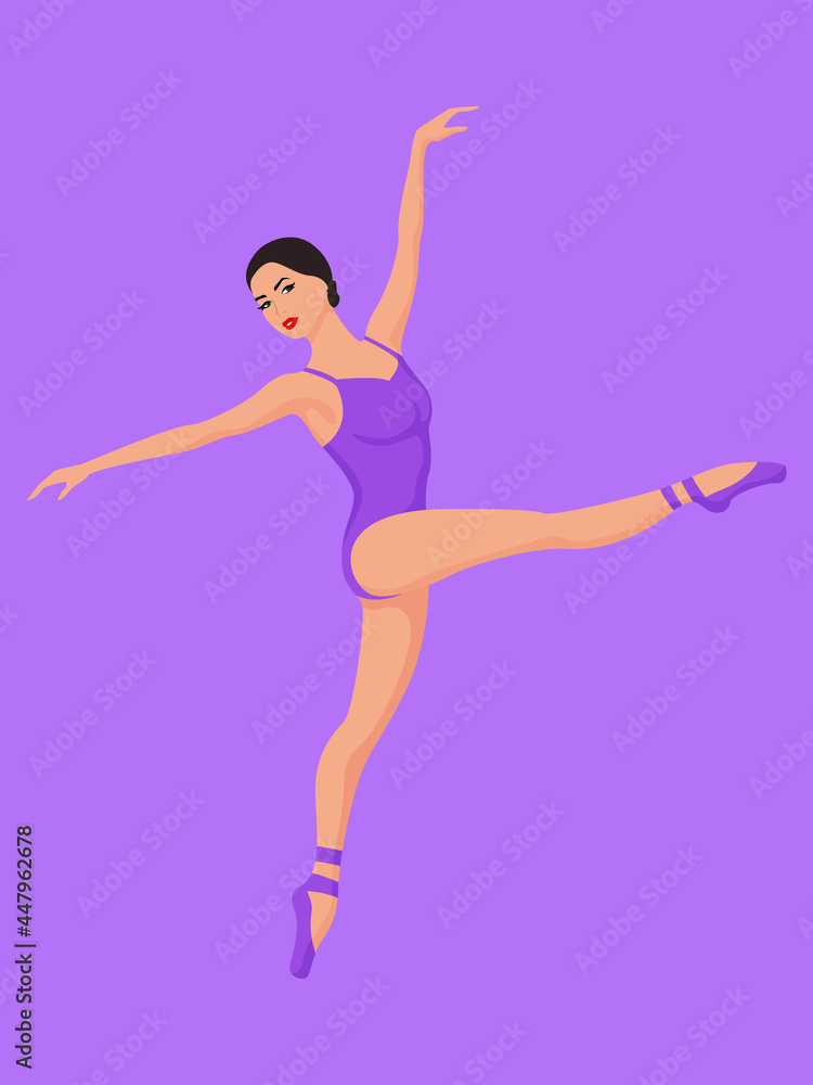 Charming lady dancer in violet l Charming lady dancer in violet l
