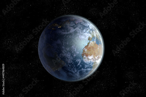Fototapeta Naklejka Na Ścianę i Meble -  Planet Earth Atlantic Ocean