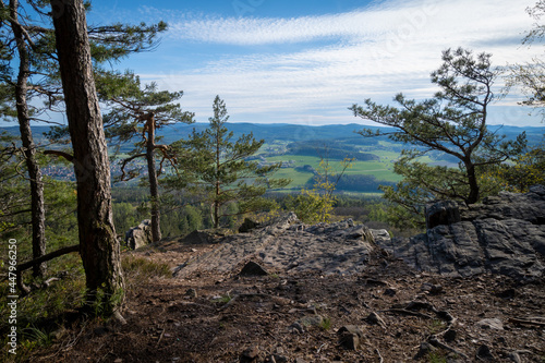 Devil's pulpit at protected area Brdy (CHKO Brdy), Czech republic