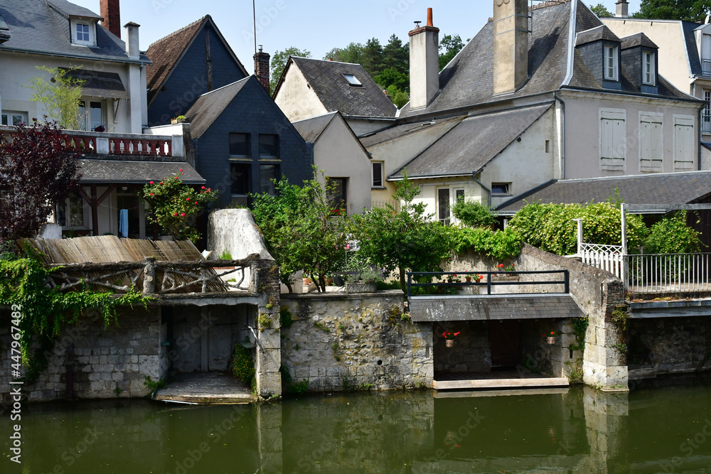 Vendome; France - june 28 2019: the picturesque old city