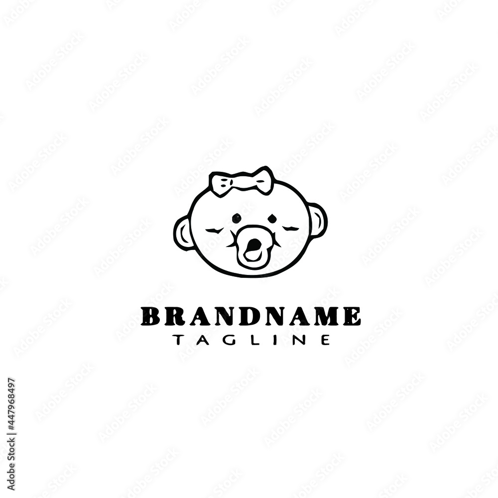 baby faces cartoon logo icon design template vector concept baby faces cartoon logo icon design template vector concept
