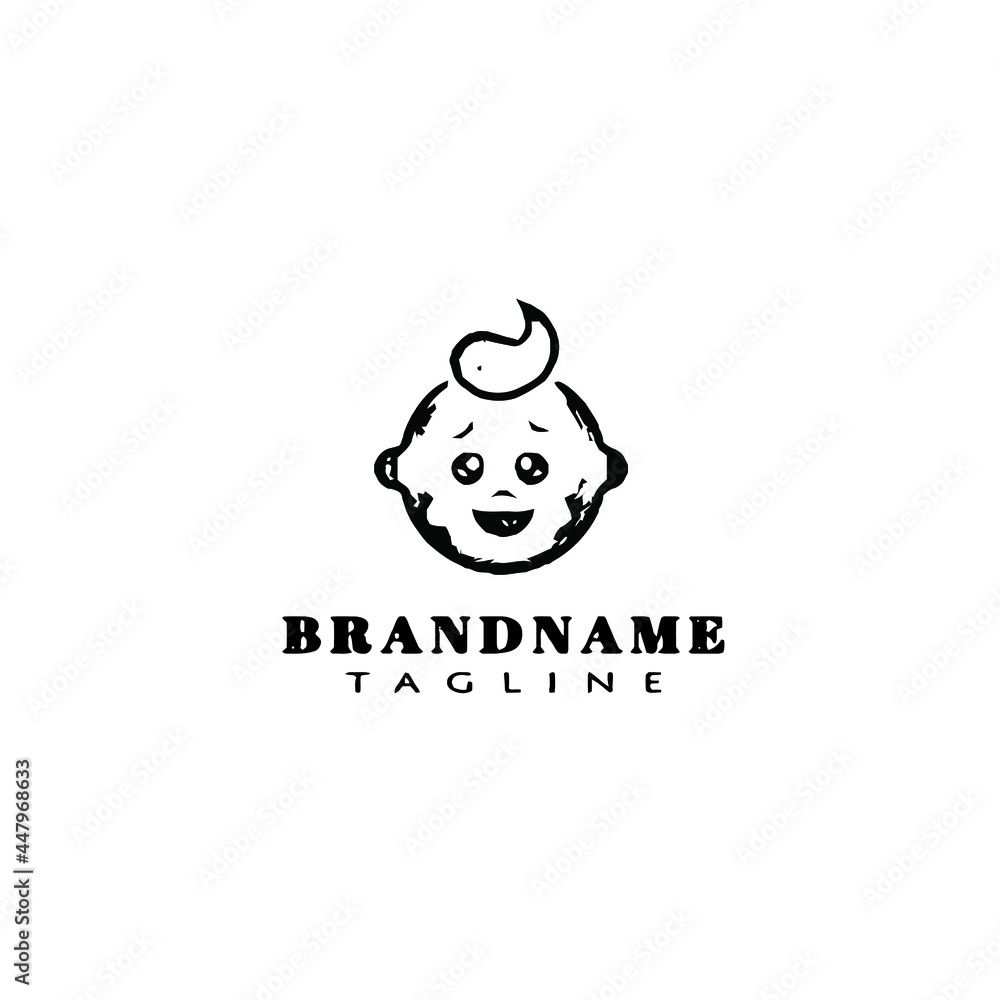 baby faces cute logo icon design template vector illustration baby faces cute logo icon design template vector illustration
