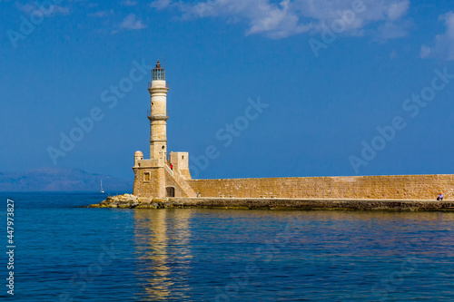 Chania, venetian old harbour and lighthouse