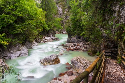 Long exposure in Orrido dello Slizza near Tarvisio, Italy