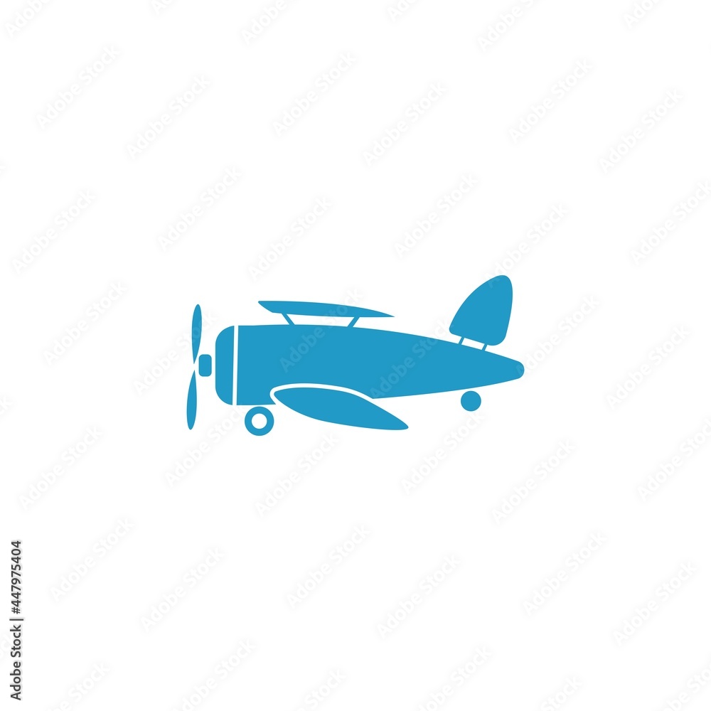Plane icon logo design template vector