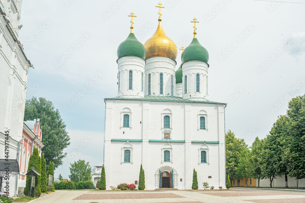 Assumption Cathedral in the Kremlin in the city of Kolomna in Russia