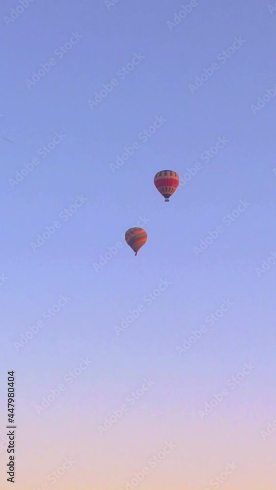 Vertical video of hot air balloons taking off from Luxor Egypt and over the Valley of the Kings. Vertical video of hot air balloons taking off from Luxor Egypt and over the Valley of the Kings.