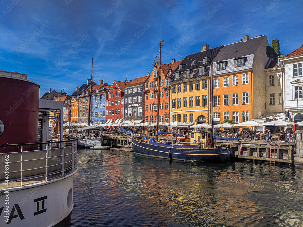 Naklejka premium Canal in Copenhagen Denmark