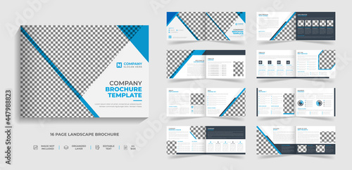 Creative landscape corporate modern business brochure template design and annual report design