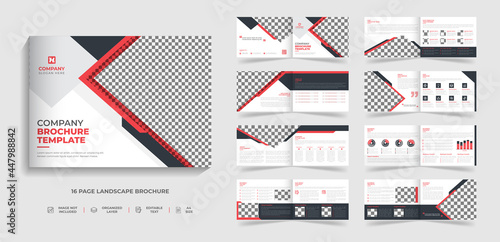 Creative landscape corporate modern business brochure template design and annual report design