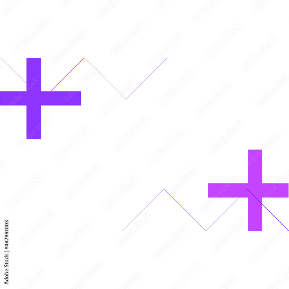 Fototapeta premium background image of two plus signs and a sharp line