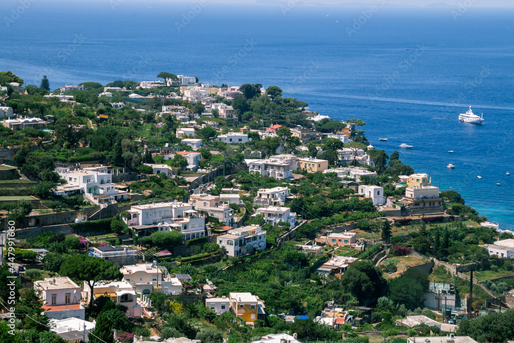 capri island by the sea