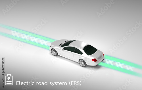 Concept of Electric road  or electric road system  ERS  is a road which supplies wireless charging through inductive coils embedded in the road