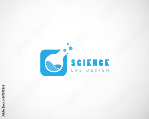 science logo creative lab icon web design concept