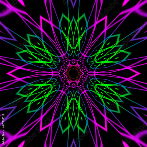 abstract fractal flower FlowerStar fg