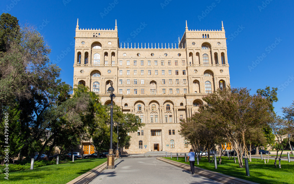 Government house of Azerbaijan in Baku, Azerbaijan.