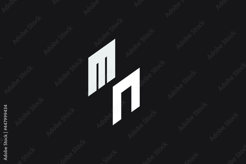 3D Letter M & N Logo Design 3D Letter M & N Logo Design