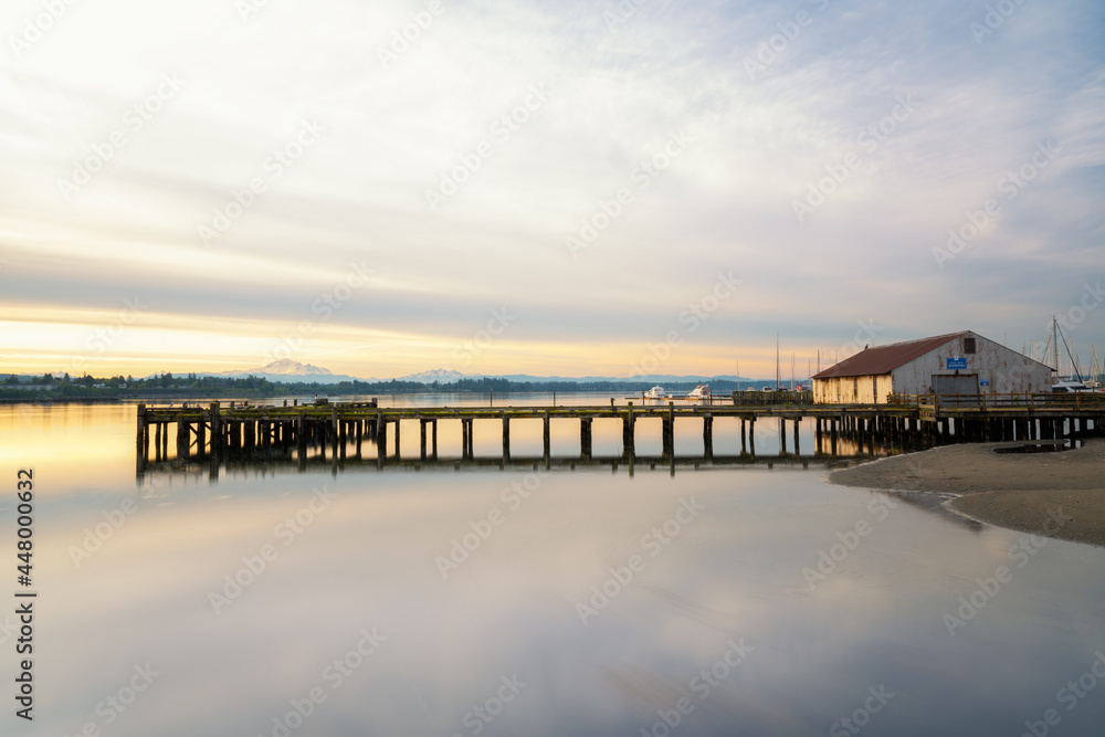 Sunrise Morning Jetty Reflections