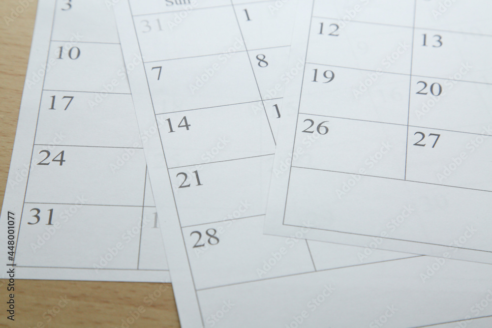 手帳 スケジュール カレンダー 予定 デスク