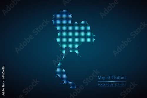 Dotted map of Thailand. Vector EPS10.