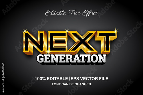 next generation 3d editable text effect