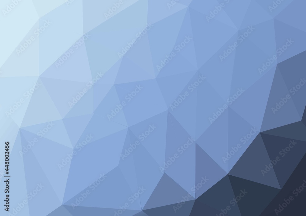 Blue Simple  Low Poly Background