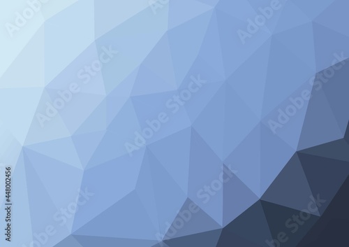 Blue Simple  Low Poly Background