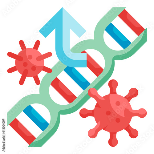 gene flat icon