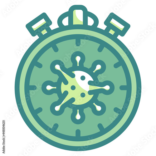 watch blue line icon