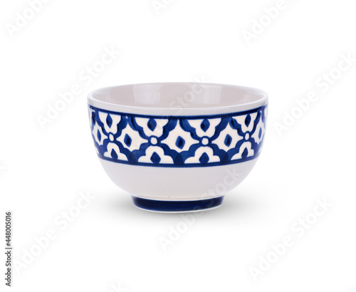 white bowl ceramic isolated on white background